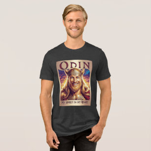 T-SHIRT EN TRI-MATIÈRE ODIN, MY SPIRIT DANS MY HEART.