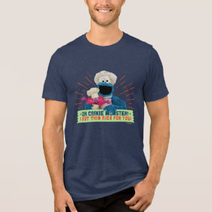 T-shirt En Tri-matière Oh Cookie Monster ! J'Ai Compris Ça Bien Pour Toi