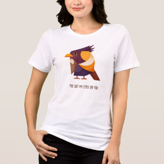 T-SHIRT EN TRI-MATIÈRE ORNITHOLOGUE | J'AI LES YEUX SUR VOUS