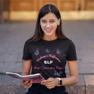 T-shirt En Tri-matière Orthophoniste Conception Papillon