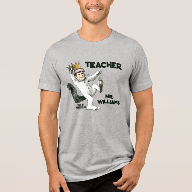 T-shirt En Tri-matière Où les choses sauvages sont enseignantes (Recto)