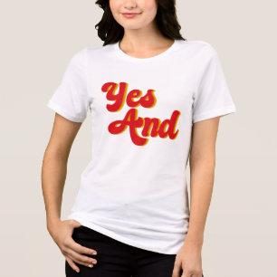 T-shirt En Tri-matière Oui Et improvisation Comedy Club Comedian Femme