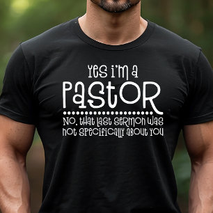 T-shirt En Tri-matière Oui, je suis un pasteur drôle Sermon religieux