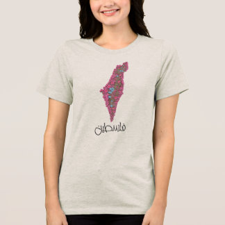 T-shirt En Tri-matière Palestine avec fleurs