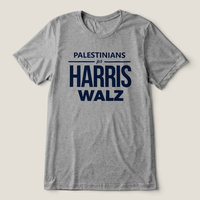 T-shirt En Tri-matière Palestiniens pour Harris Walz (Design Recto)