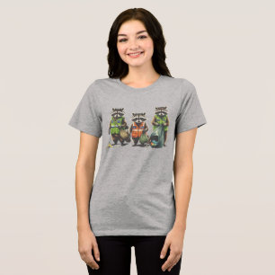 T-shirt En Tri-matière Pandas d'ordures : 3 Pendejos