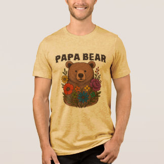 T-shirt En Tri-matière Papa Bear LGBTQ Pride Shirt: Rainbow Flag Dad Gift