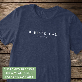 T-shirt En Tri-matière Papa béni Fête des Pères moderne personnalisée ann