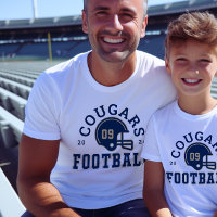 Papa de l'équipe de football personnalisée Navy Va