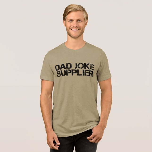 T-shirt En Tri-matière Papa Joke Fournisseur Funny Fête du Père (Recto plein)