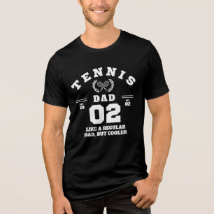 T-shirt En Tri-matière Papa Tennis Drôle Sports Établis 2002
