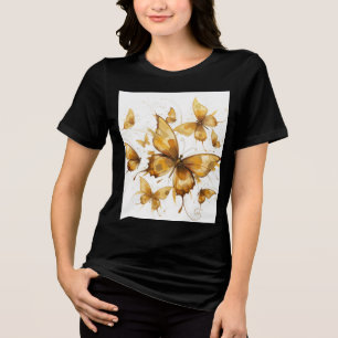 T-shirt En Tri-matière Papillon doré, douces ombres d'automne