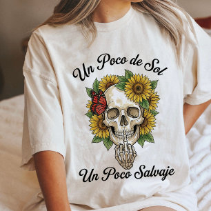 T-shirt En Tri-matière Papillon Tournesol Crâne Doigt D'honneur