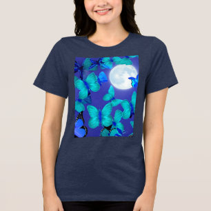 T-shirt En Tri-matière Papillons et papillons de nuit dans un ciel bleu p
