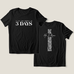 T-shirt En Tri-matière Pâques il est ressuscité traverser un tas de chose