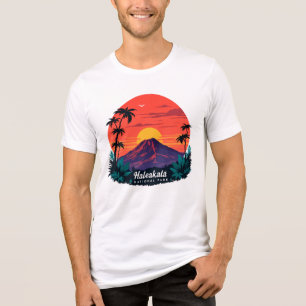 T-shirt En Tri-matière Parc national de Haleakala Vintage Hawaii Design