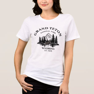 T-shirt En Tri-matière Parc national des montagnes du Grand Teton