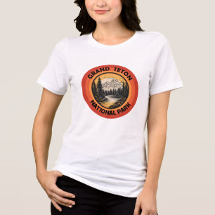 T-shirt En Tri-matière Parc national des montagnes Grand Teton Wyoming