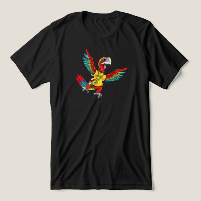 T-shirt En Tri-matière Parrot of the Jackstone Dibs story (Design Recto)
