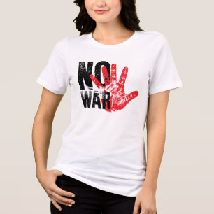 T-shirt En Tri-matière PAS DE GUERRE ! design radical pour des temps radi