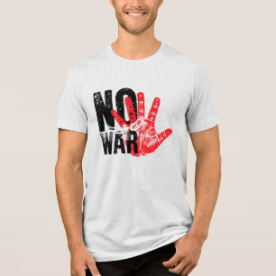 T-shirt En Tri-matière PAS DE GUERRE ! design radical pour des temps radi