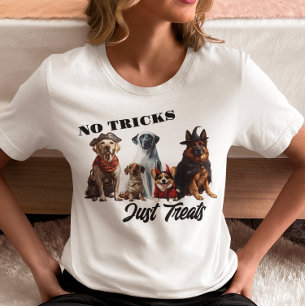 T-shirt En Tri-matière Pas de tours, juste des friandises Chiens d'Hallow