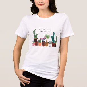 T-shirt En Tri-matière Pas Tous Les Jours Ont Thorns Cactus Floral