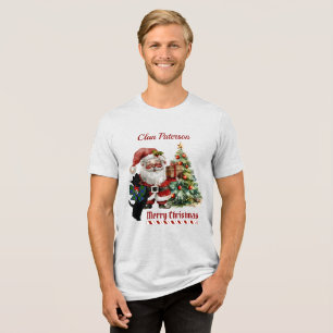 T-shirt En Tri-matière Paterson Scottie Chien Xmas Personnalisé