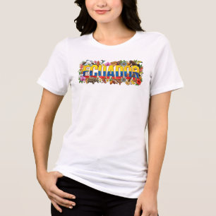 T-shirt En Tri-matière Patrimoine de l'Équateur - Faune, Culture et Tradi