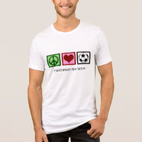 Peace Love Football Team Joueur Football Personnal
