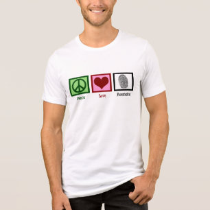 T-shirt En Tri-matière Peace Love Forensics