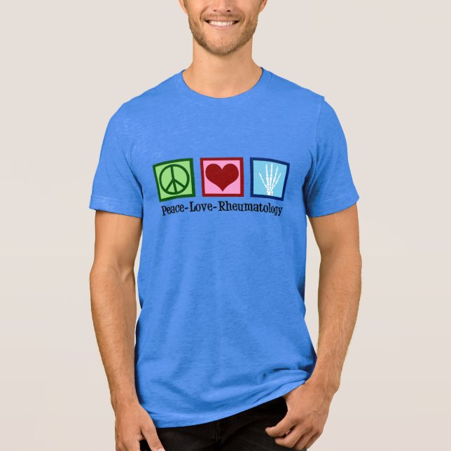 T-shirt En Tri-matière Peace Love Rheumatology (Recto)