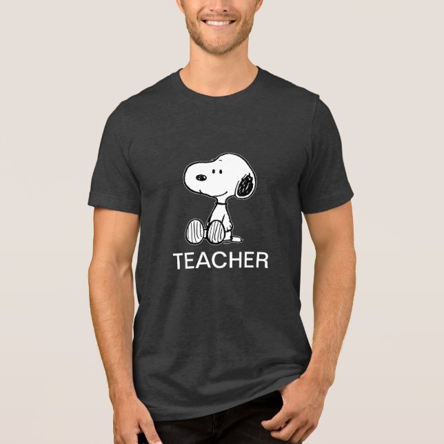 T-shirt En Tri-matière PEANUTS | Snoopy Teacher (Recto)