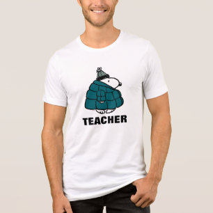 T-shirt En Tri-matière Peanuts   Warm & Cozy Teacher