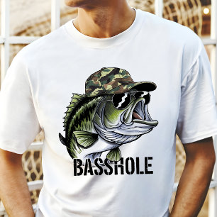 T-shirt En Tri-matière Pêche à la basse en camouflage drôle 