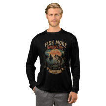 'Pêche Plus Inquiète Moins' Vintage