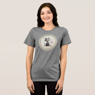 T-shirt En Tri-matière peptide WENDY - chat avec texte personnalisé