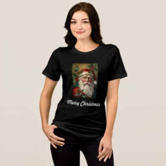 T-shirt En Tri-matière Père Noël avec du gui
