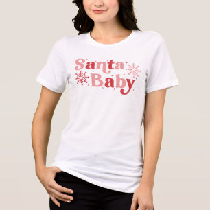 T-shirt En Tri-matière Père Noël Baby - Fun Holiday Typography Design