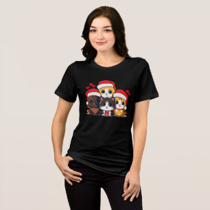 T-shirt En Tri-matière Père Noël Kittens