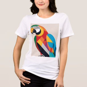 T-shirt En Tri-matière Perroquet Abstrait : Vecteur couleur gras