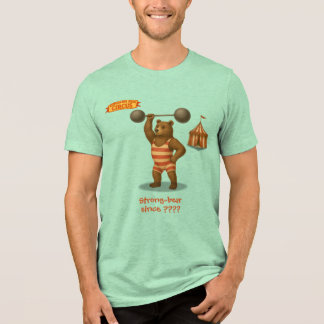 T-shirt En Tri-matière Personalised "strong-bear"