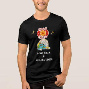T-shirt En Tri-matière Personnage Terre Vibes Rétro Positive