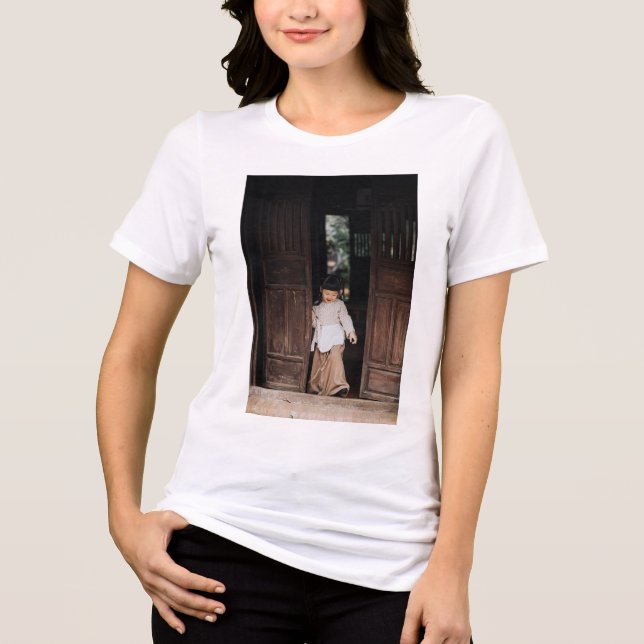 T-shirt En Tri-matière Personnalisé, Ajouter Photo et Texte (Recto)