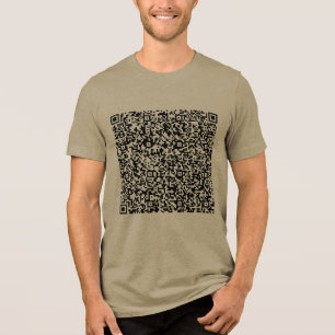 T-shirt En Tri-matière Personnalisé Vos Informations D'Analyse De Code QR