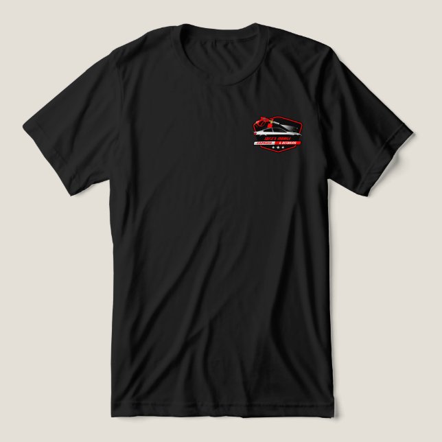T-shirt En Tri-matière Personnaliser Lave-auto mobile Détail de l'entrepr (Design Recto)