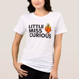 T-shirt En Tri-matière Petit lettrage noir de Mlle Curious