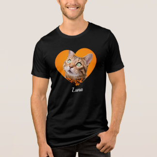 T-shirt En Tri-matière Pet's Cute Modern Typography Name and heart Photo