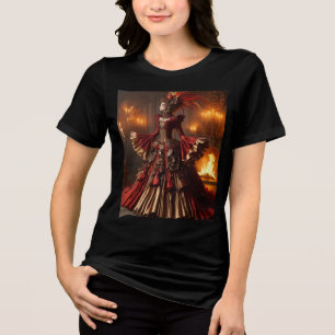 T-shirt En Tri-matière Phoenix Fire Queen Steampunk Victorian Industrial