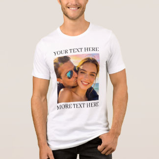 T-shirt En Tri-matière Photo et texte personnalisés